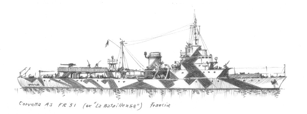 1943 - Corvetta AS FR 51 - ex 'La Batailleuse'jpg